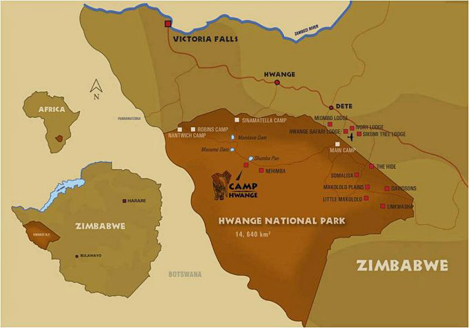 Hwange Map