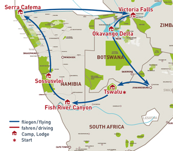 Map of Journey