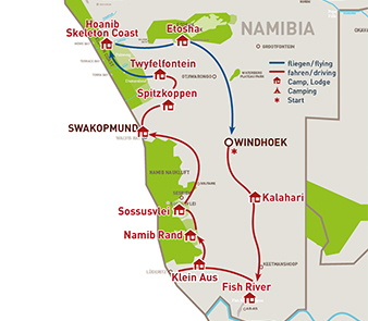 Map of Journey