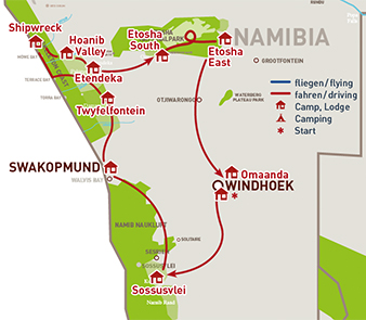 Map of Journey