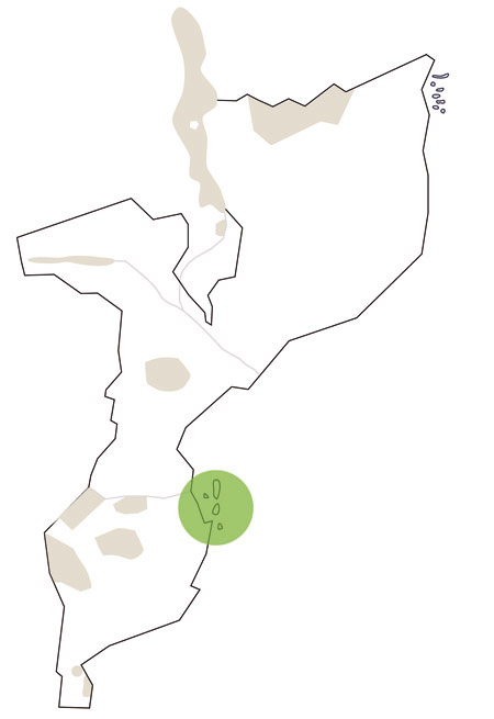 Karte/Map Mosambik - bazaruto