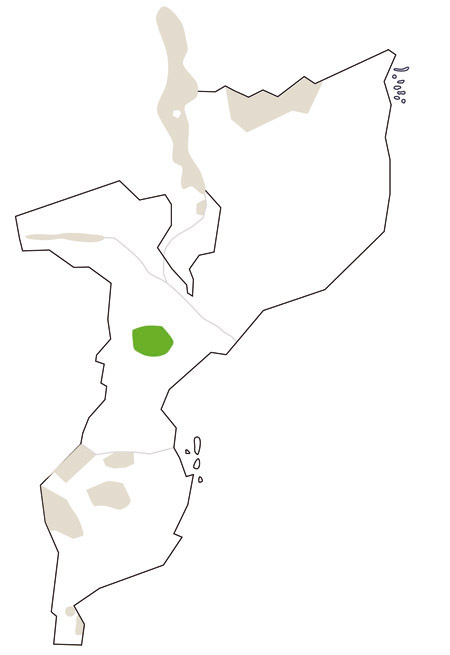 Karte/Map Mosambik - gorongosa