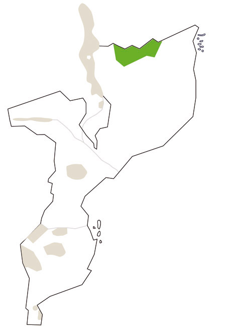 Karte/Map Mosambik - niassa