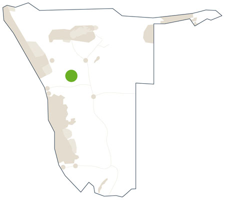 Karte/Map Namibia - erongo