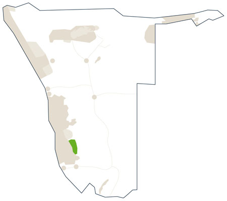 Karte/Map Namibia - namibrand