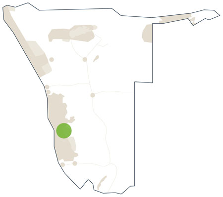 Karte/Map Namibia - sossusvlei