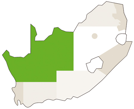 Karte/Map Südafrika - northern_cape