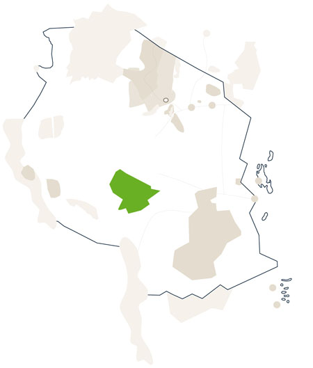 Karte/Map Tanzania - ruaha