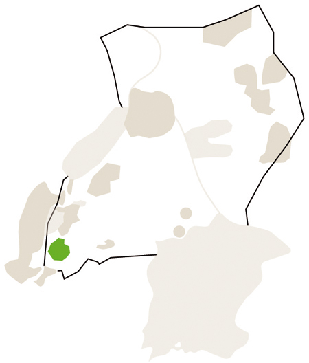 Karte/Map Uganda - bwindi