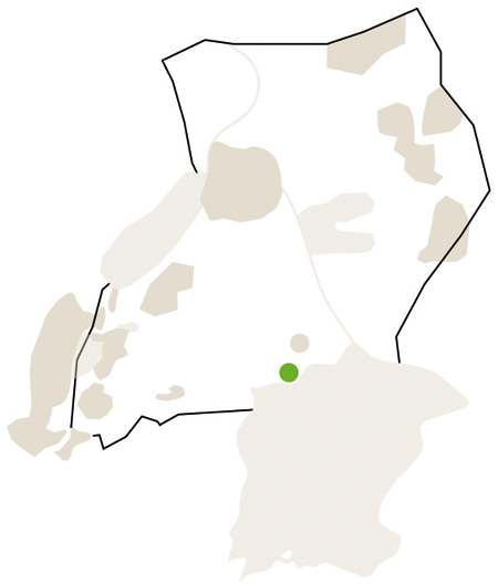 Karte/Map Uganda - entebbe